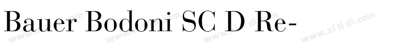 Bauer Bodoni SC D Re字体转换